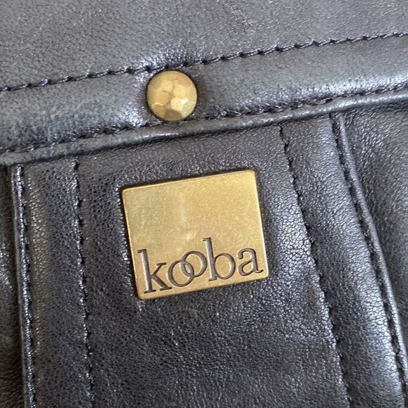 Kooba Leather Convertible Baguette Clutch Shoulder Bag - Picture 10 of 14
